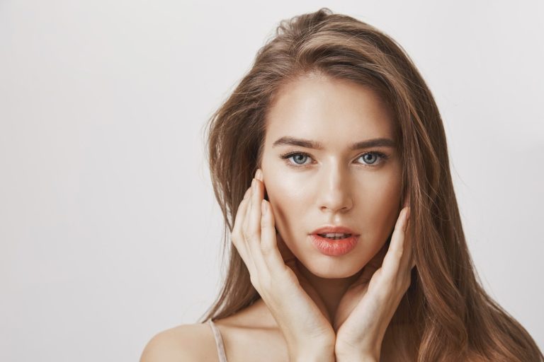 close up sensual beautiful woman